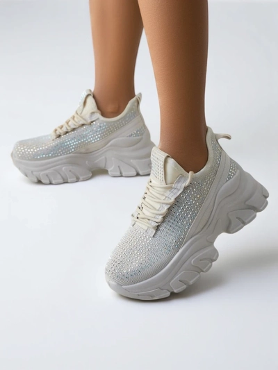Royalfashion Adidași sportivi pentru femei cu strasuri Blysco