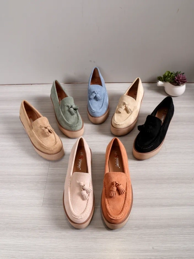 Mocasi de damă Royalfashion pe toc wedge Ogalda