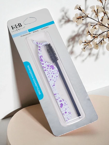 Set de stilizare a genelor – pensetă pentru gene false și perie