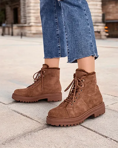 Cizmele gleznă cu șireturi pentru femei Royalfashion Vesot