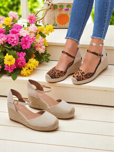 Alza di plantia travesá Aurelia Leopard Royalfashion pa dama cueru di imitacion camel