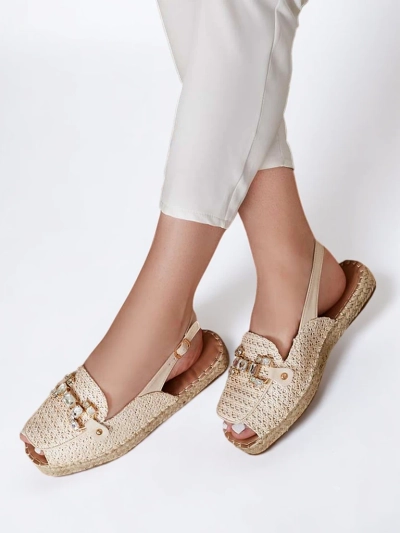 Royalfashion Espadrile de damă cu vârful deschis