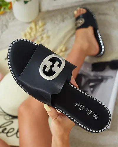 Royalfashion Flip-flops pentru femei cu talpă plată Fim