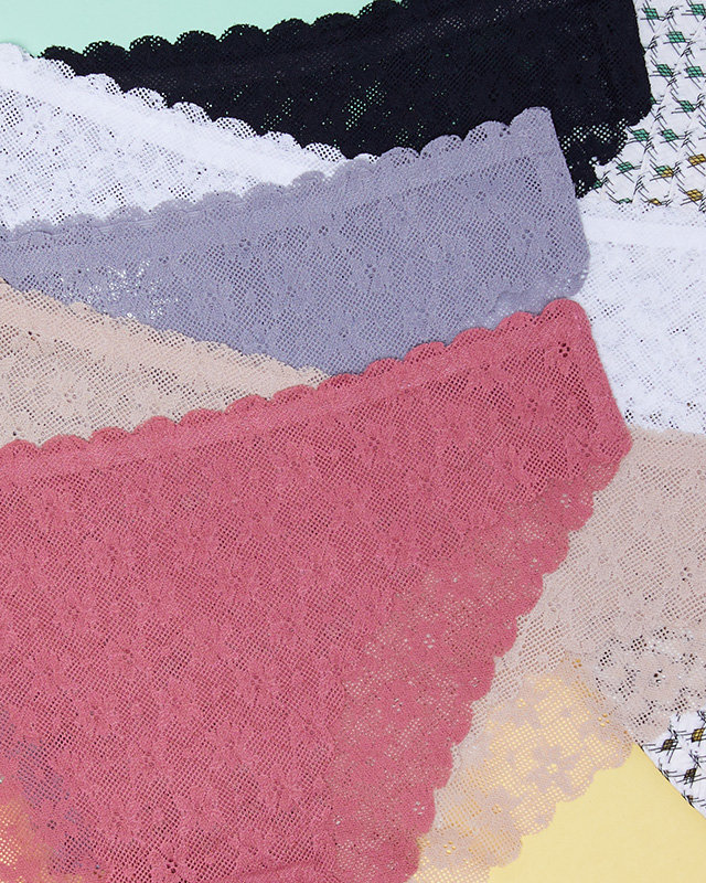 Pachet 5 Slip dama din dantela fara cusaturi Slip - Lenjerie intimă