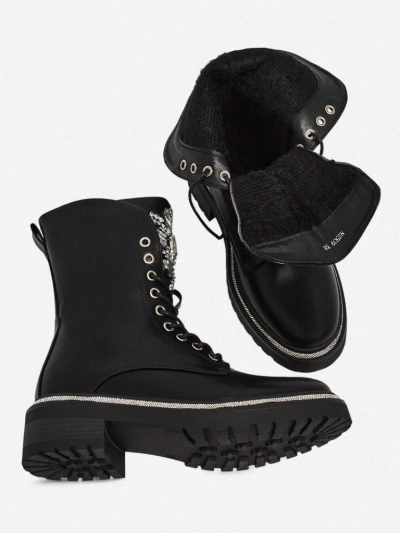 Botki Damskie eko skórzane Evinell