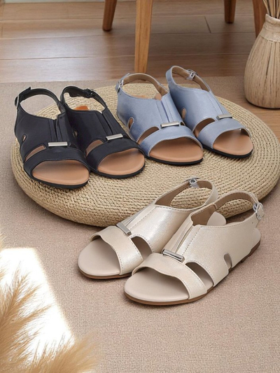 Royalfashion Papuci le romnienge cu talpa tele Solea Comfort