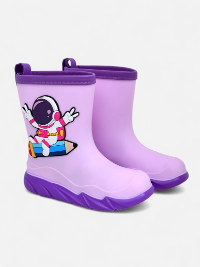 Cizme de ploaie Royalfashion pentru copii cu Cosmos astronautul