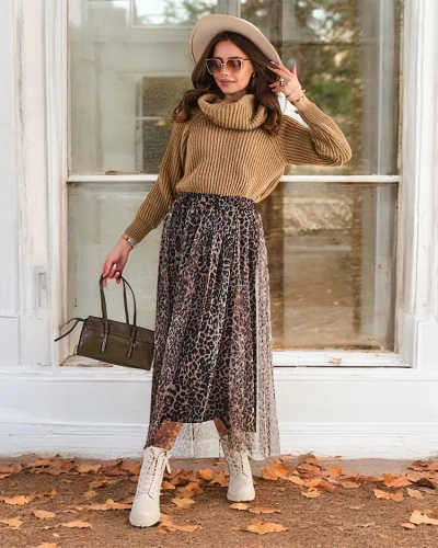 Fustă midi pentru femei, cu model RoyalFashion cu tulle