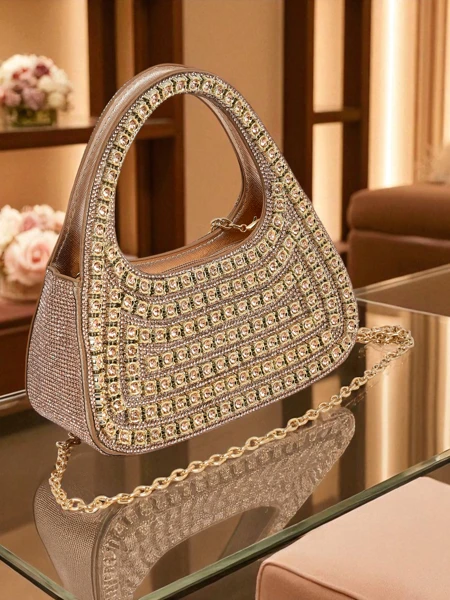 Royalfashion Kabatowa torebka damska z cyrkóniami Myra Quill