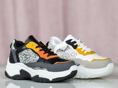 Czarne buty ugly shoes ze wstawkami Nikaragua - Obuwie