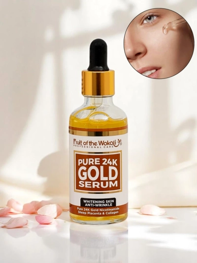 Fructul Wokali - Ser facial iluminator și anti-riduri cu aur 24K