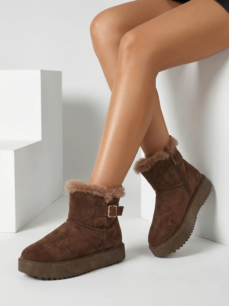 Royalfashion Kratke buti a'la snegovci ženske Winter Crest