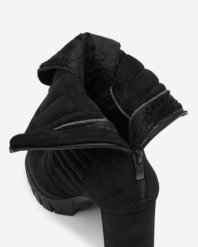 Royalfashion Cizme stiletto Sehhra izolate pentru femei negre