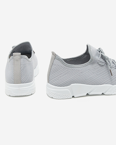 OUTLET Pantofi sport pentru bărbați din material textil gri deschis Apoko - Încălțăminte