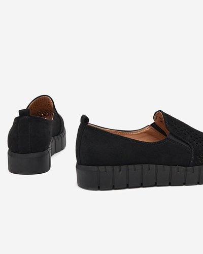 Pantofi negri ajurati de dama Ihalmi - Incaltaminte