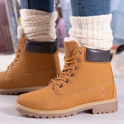 Brązowe trapery z ociepleniem Polar Bear - Obuwie