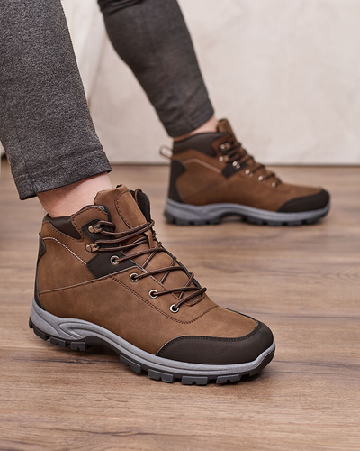 Royalfashion Trapperi de bărbați maro închis Nokuki