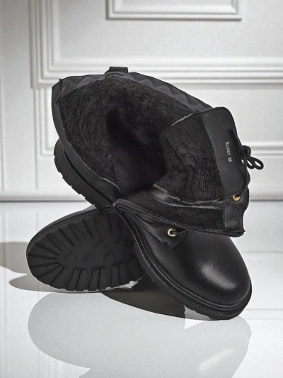 Botine matlasate de damă din piele ecologică Sable Rose