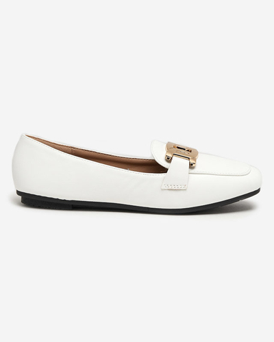OUTLET Mocasini albi dama Melukia - Pantofi