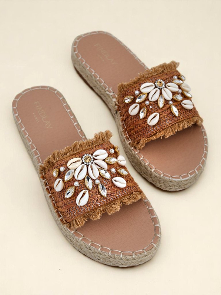 Royalfashion papuci flip-flop de damă cu scoici Sandy