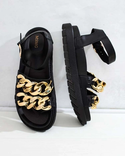 Royalfashion Sandale Leo din piele ecologică pentru femei