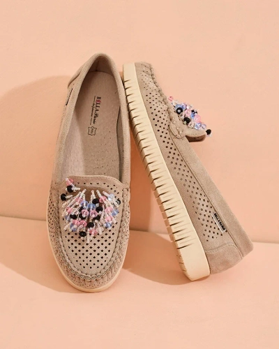 Royalfashion Mocasini de damă din mărgele ajurate Namis