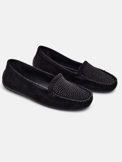 Mocasi femeie Royalfashion cu strasuri Ezuess