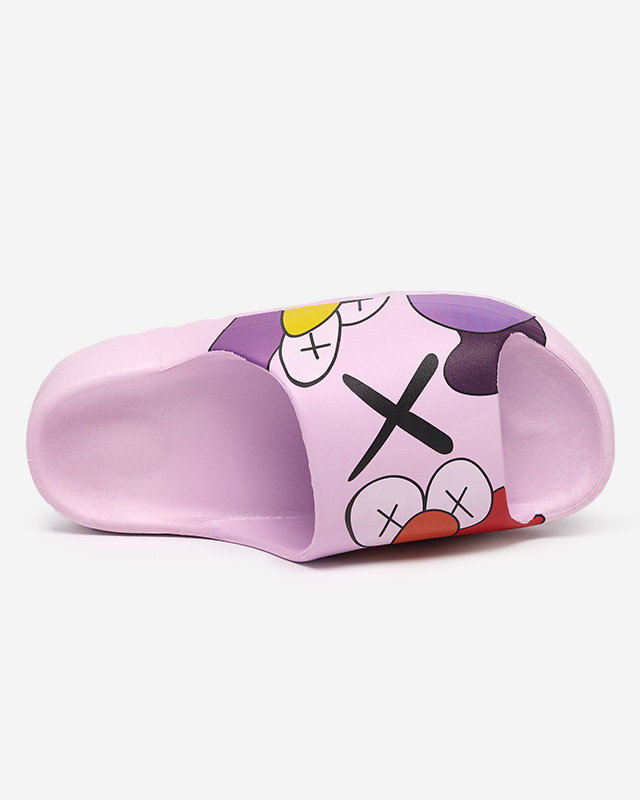 OUTLET Papuci de dama violet Elmino - Incaltaminte