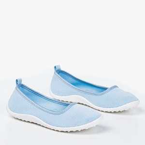 Jasnoniebieskie tenisówki slip-on damskie Calicija - Obuwie