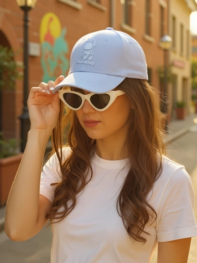 Royalfashion Șapcă tip baseball cu petic iepuraș care face cu ochiul
