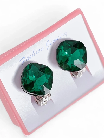 Royalfashion Women's Clip Earrings with Crystal