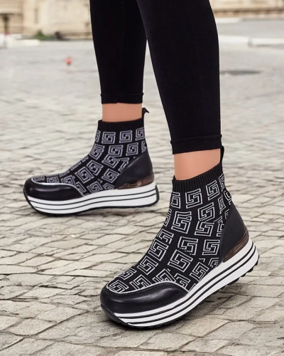 Royalfashion Adidași sport înalți pentru femei Lori