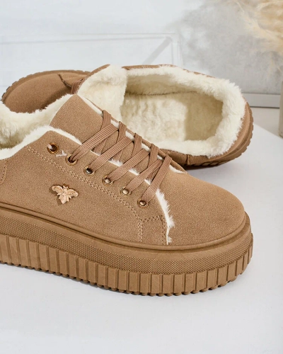 Royalfashion Adidași de damă încălțați cu blană Noxu