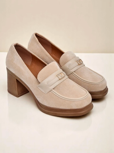 Mocasini cu toc bloc de damă Royalfashion Evelay