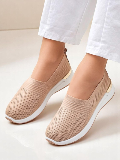 Pantofi slip-on din material pentru femei Royalfashion Perfeti