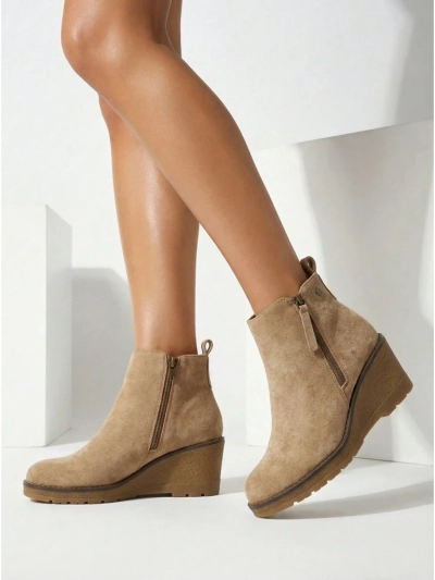 Botine de damă cu platformă ascunsă Zarrico