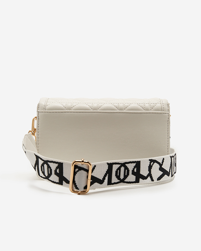 Geanta de dama mica matlasata alba - Accesorii