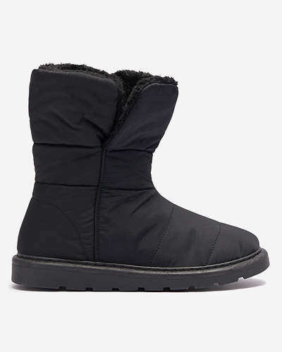 Negru cizme pentru femei a'la cizme de zăpadă Kalioli- Footwear