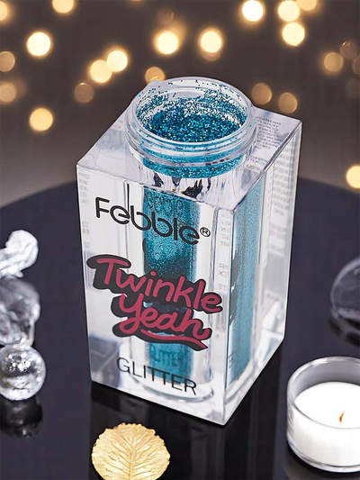 Strălucire Twinkle Yeah cu sclipici pentru față și corp, turcoaz