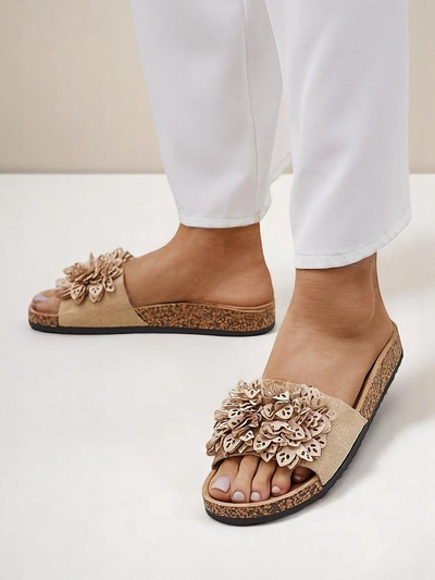 Royalfashion sandale pentru femei cu flori Occes