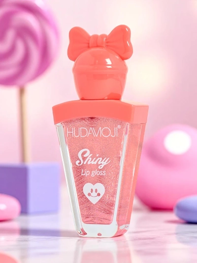 Gloss de buze cu sclipici culoare piersică