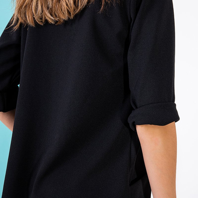 Mantie neagră pentru femei, fără fixare - Îmbrăcăminte