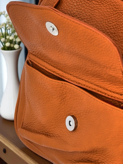 Elegantne naiste seljakott Calista Camel öko-nahast Królewska Moda