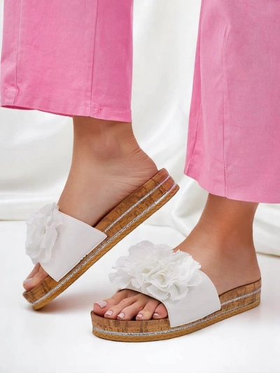 Papuci de femei Royalfashion cu flori Focce