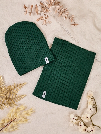 Set de iarnă Royalfashion universal - căciulă cu fular