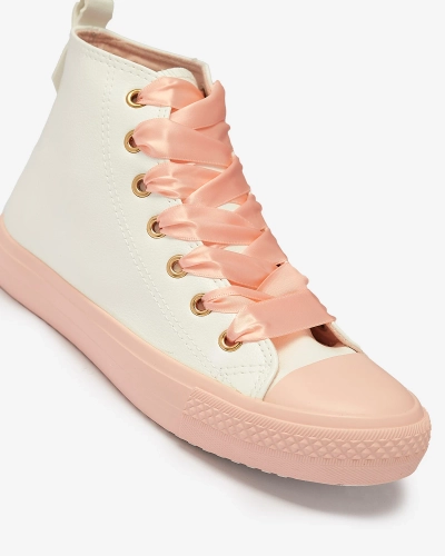 White-Pink Adidași sport pentru femei Macako- Footwear