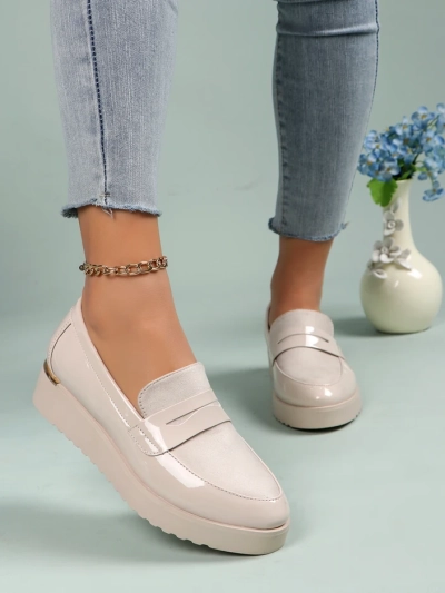 Royalfashion Mocasi din patent pentru femei Afidale