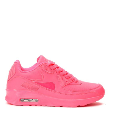 Neonowo-różowe sportowe buty Kimora- Obuwie