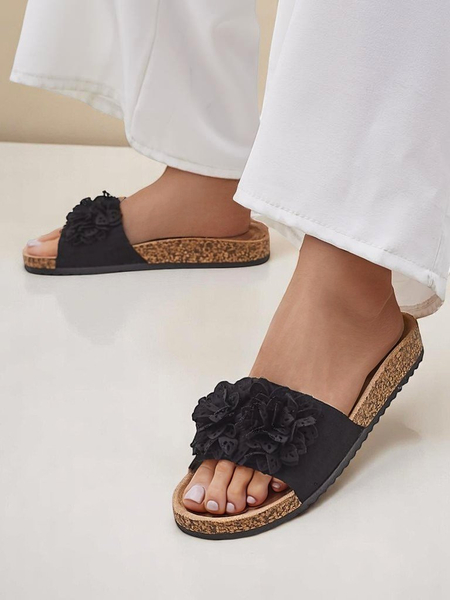 Șlapi de damă Royalfashion cu accente florale Occes