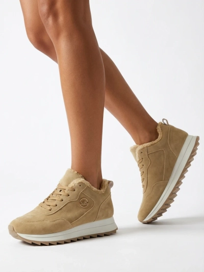 Royalfashion Pantofi sport izolati pentru femei maro deschis Lahho